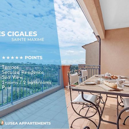 Les Cigales, Superbe Vue - Golfe De Sainte-Maxime Apartment Luaran gambar
