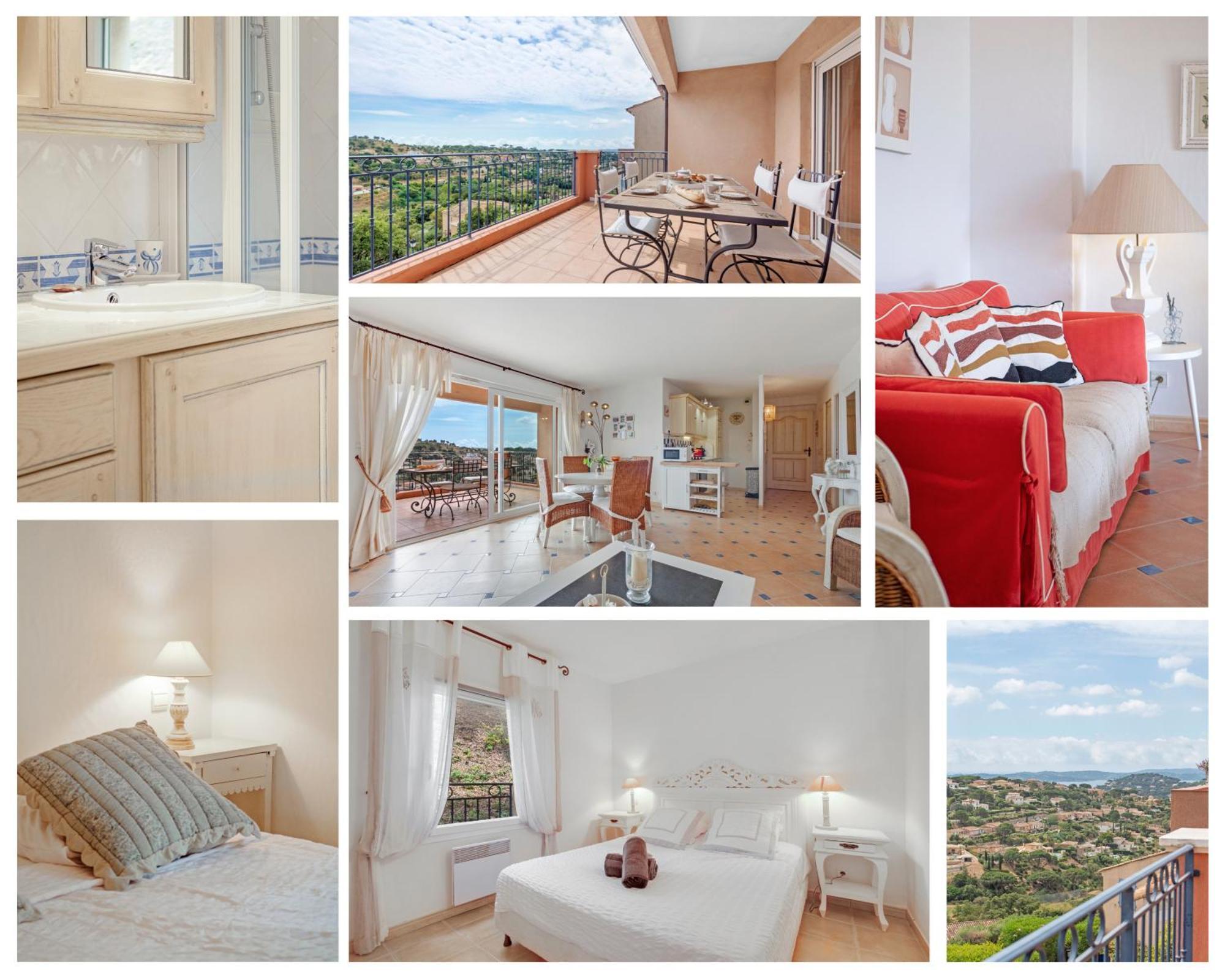 Les Cigales, Superbe Vue - Golfe De Sainte-Maxime Apartment Luaran gambar